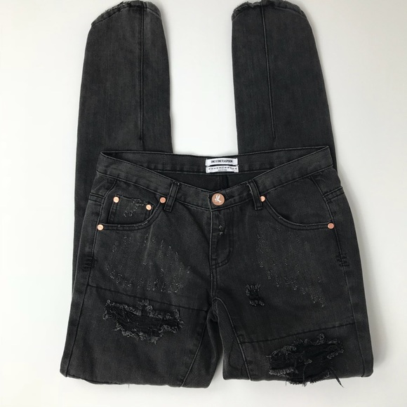 One Teaspoon Denim - One Teaspoon Freebird III Distressed Jeans